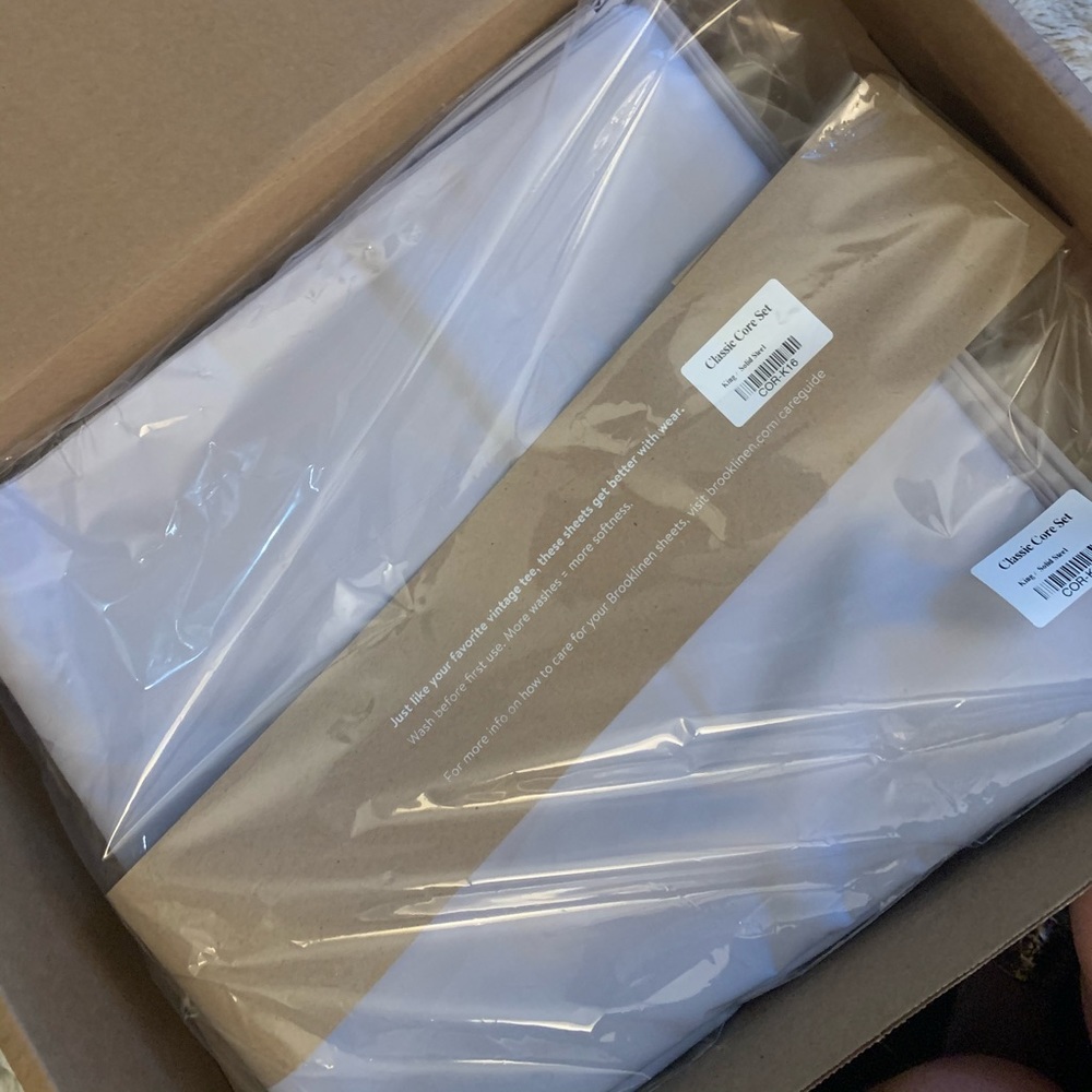 Brooklinen king flat sheet